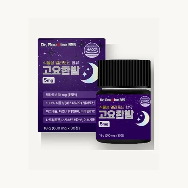 닥터루틴365 식물성 멜라토닌 고요한밤 5mg 30정