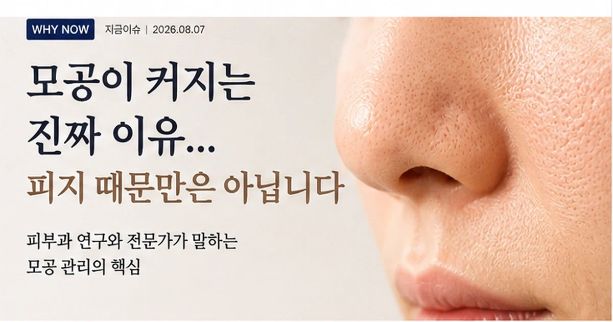 모공 줄이려 고함량부터 샀다면? 피지·탄력·막힘을 먼저 구분해야 합니다