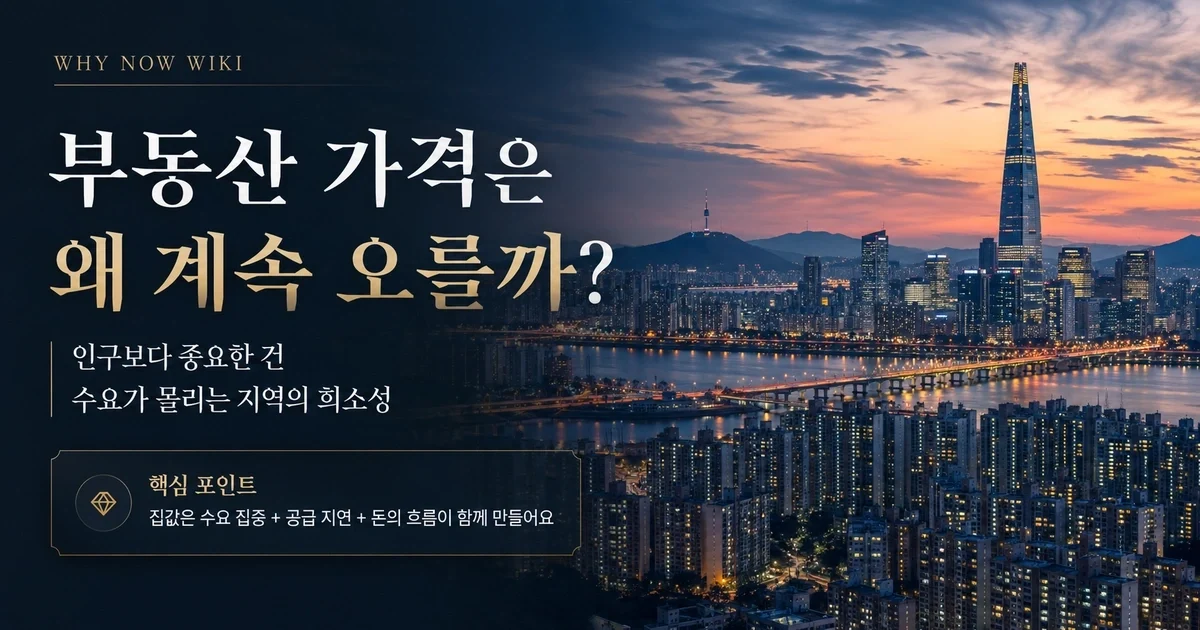 인구가 줄어도 집값은 왜 오를까? 부동산 가격을 움직이는 6가지 구조