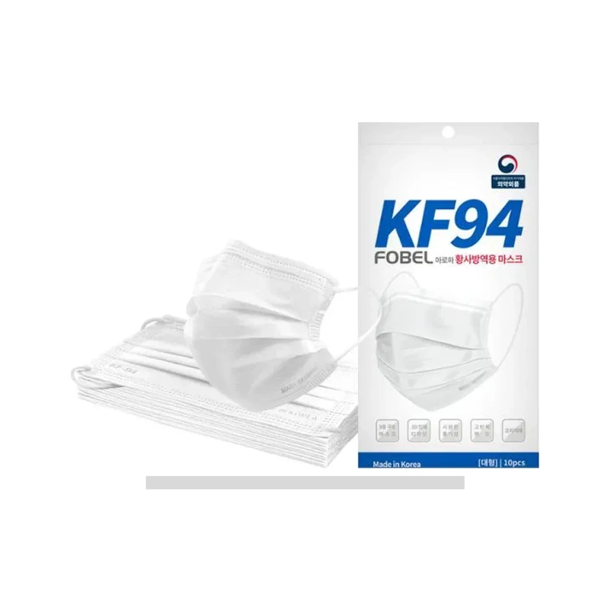 포벨 아로하 황사 방역용 마스크 대형 KF94