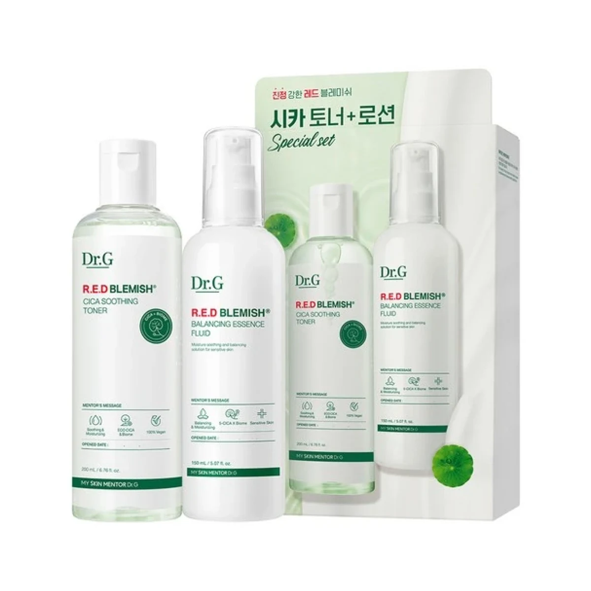 닥터지 레드 블레미쉬 시카 토너 200ml + 로션 150ml 2종 세트